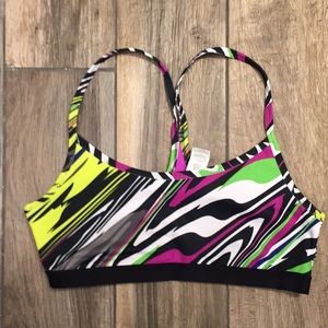 NWOT Fabletics Multi Colored Sportsbra Medium